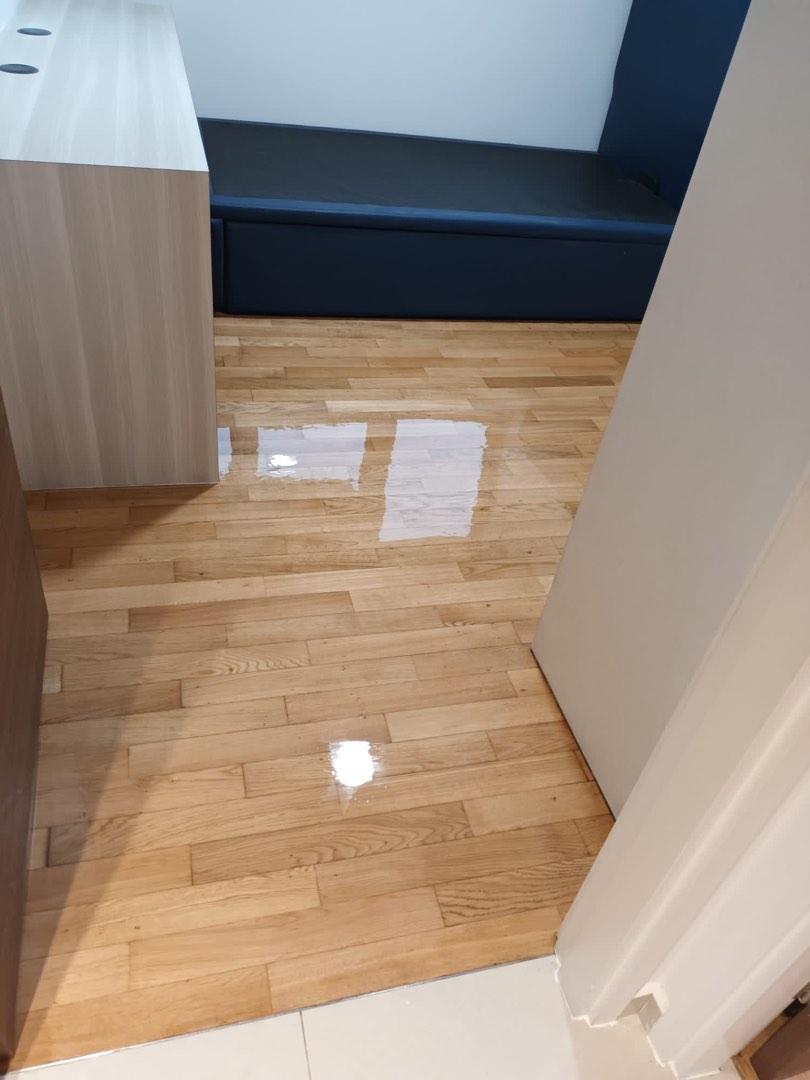 Parquet Floor Polishing, Staining and Varnishing Installation and Repair Service Singapore