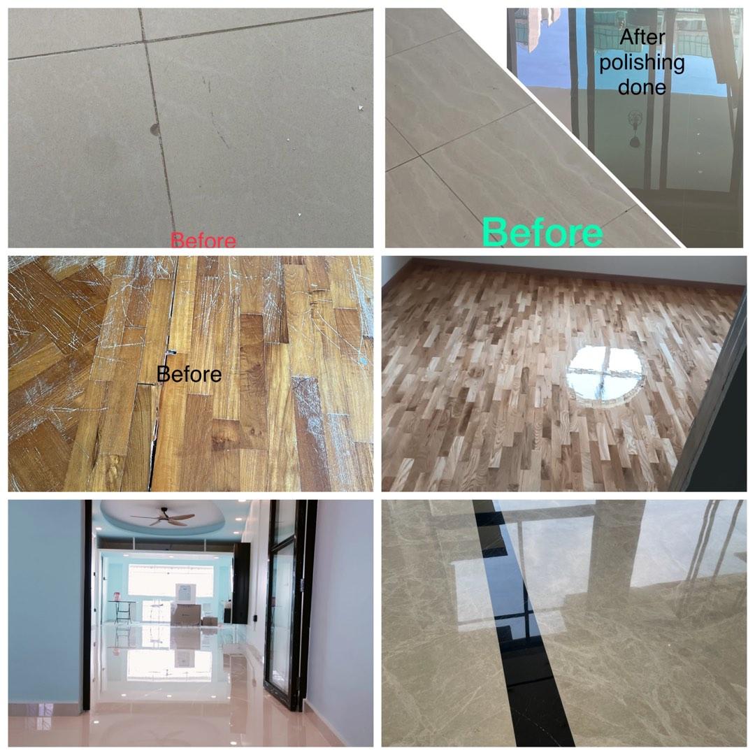 Parquet Floor Polishing, Staining and Varnishing Installation and Repair Service Singapore