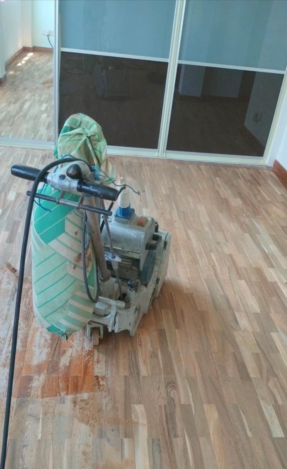 Parquet Floor Polishing, Staining and Varnishing Installation and Repair Service Singapore